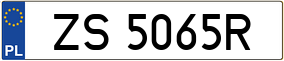 Trailer License Plate
